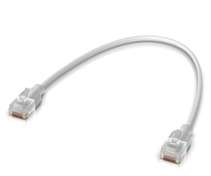 Kabel komputerowy Ubiquiti UACC-Cable-Patch-EL-0.3m-W  LAN Etherlighting Cat.6 0.3m
